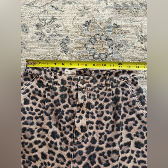 Anthropologie Pilcro leopard print Wide-Leg denim - Picture 10 of 12